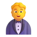 Person in tuxedo 3D animated emoji