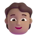 Person: medium skin tone 3D animated emoji