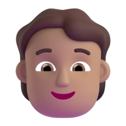 Person: medium skin tone animated emoji