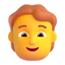 Person: red hair 3D animated emoji
