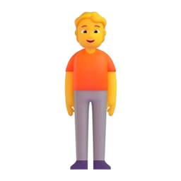 Person standing animated emoji