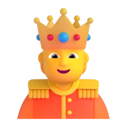Person with crown animated emoji