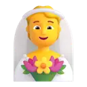 Person with veil 3D animated emoji