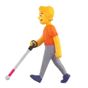 Person with white cane 3D animated emoji