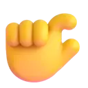 Pinching hand 3D animated emoji