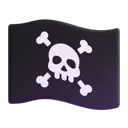 Pirate flag 3D animated emoji