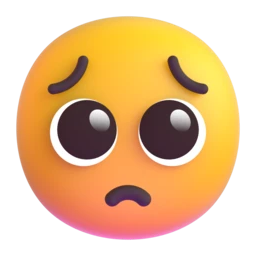 Pleading face animated emoji