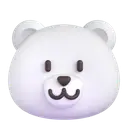Polar bear 3D animated emoji