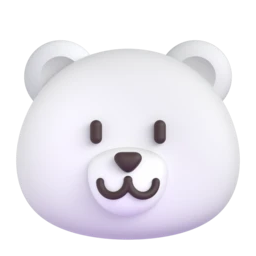 Polar bear animated emoji