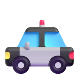 Police car animated emoji