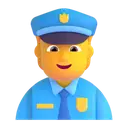 Police officer 3D animated emoji