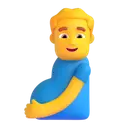 Pregnant man 3D animated emoji