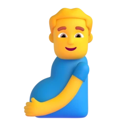 Pregnant man animated emoji