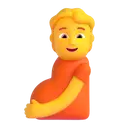 Pregnant person 3D animated emoji