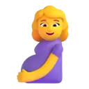 Pregnant woman 3D animated emoji