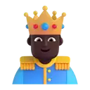 Prince: dark skin tone 3D animated emoji