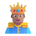 Prince: medium skin tone 3D animated emoji