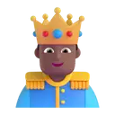 Prince: medium-dark skin tone 3D animated emoji