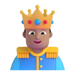 Prince: medium skin tone animated emoji