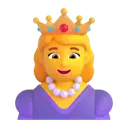 Princess 3D animated emoji