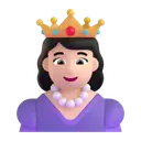 Princess: light skin tone 3D animated emoji
