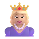 Princess: medium-light skin tone 3D animated emoji