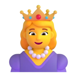 Princess animated emoji