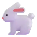 Rabbit 3D animated emoji