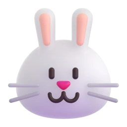 Rabbit face animated emoji