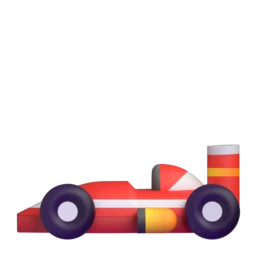 Racing car animated emoji