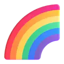 Rainbow 3D animated emoji