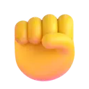 Raised fist 3D animated emoji
