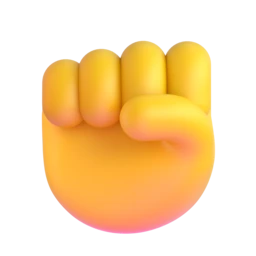 Raised fist animated emoji