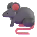 Rat 3D animated emoji