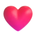 Red heart 3D animated emoji