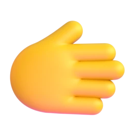 Rightwards hand animated emoji