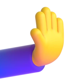 Rightwards pushing hand animated emoji