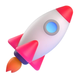 Rocket animated emoji