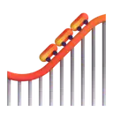 Roller coaster 3D animated emoji