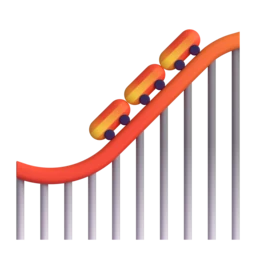 Roller coaster animated emoji