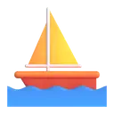Sailboat 3D animated emoji