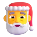 Santa Claus 3D animated emoji