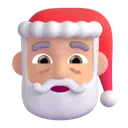 Santa Claus: medium-light skin tone 3D animated emoji