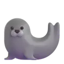 Seal 3D animated emoji