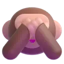 See-no-evil monkey 3D animated emoji