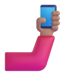 Selfie: medium skin tone animated emoji
