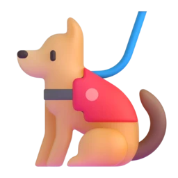 Service dog animated emoji