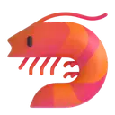 Shrimp 3D animated emoji
