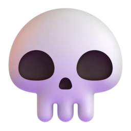 Skull animated emoji