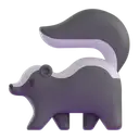 Skunk 3D animated emoji
